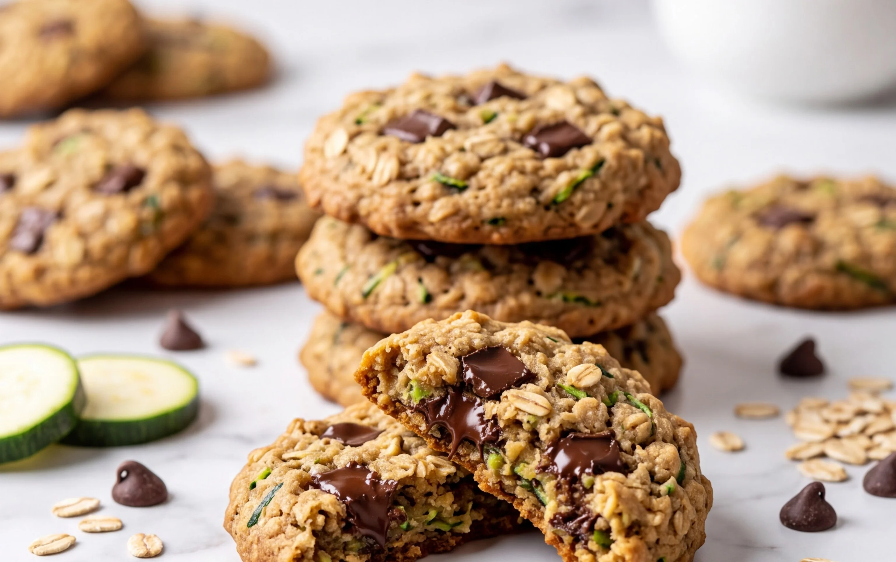 Healthy Zucchini Oatmeal Cookies-Guilt-Free Treat